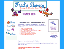 Tablet Screenshot of freds-shanty.com